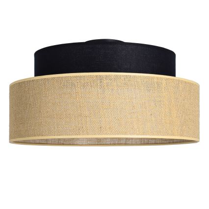 Stropna svjetiljka BOHO 1xE27/60W/230V crna/bež