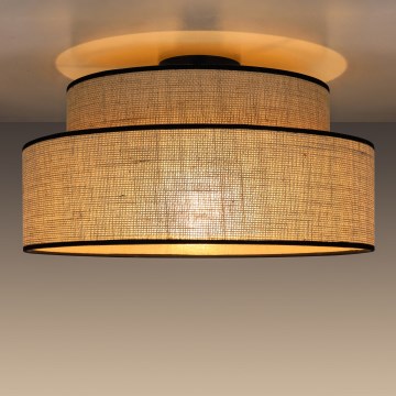 Stropna svjetiljka BOHO 1xE27/60W/230V pr. 40 cm bež