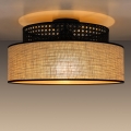 Stropna svjetiljka BOHO 1xE27/60W/230V pr. 40 cm crna/ratan