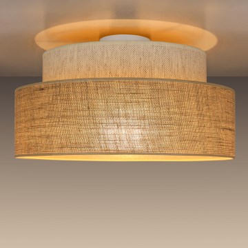 Stropna svjetiljka BOHO 1xE27/60W/230V pr. 40 cm krem/bež