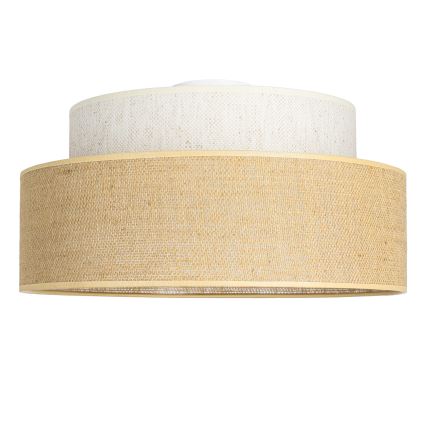Stropna svjetiljka BOHO 1xE27/60W/230V pr. 40 cm krem/bež