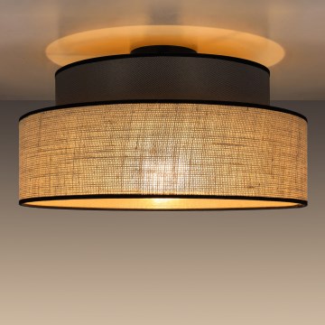 Stropna svjetiljka BOHO 1xE27/60W/230V smeđa/bež