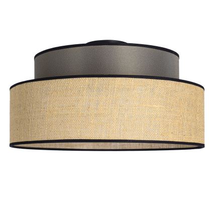 Stropna svjetiljka BOHO 1xE27/60W/230V smeđa/bež