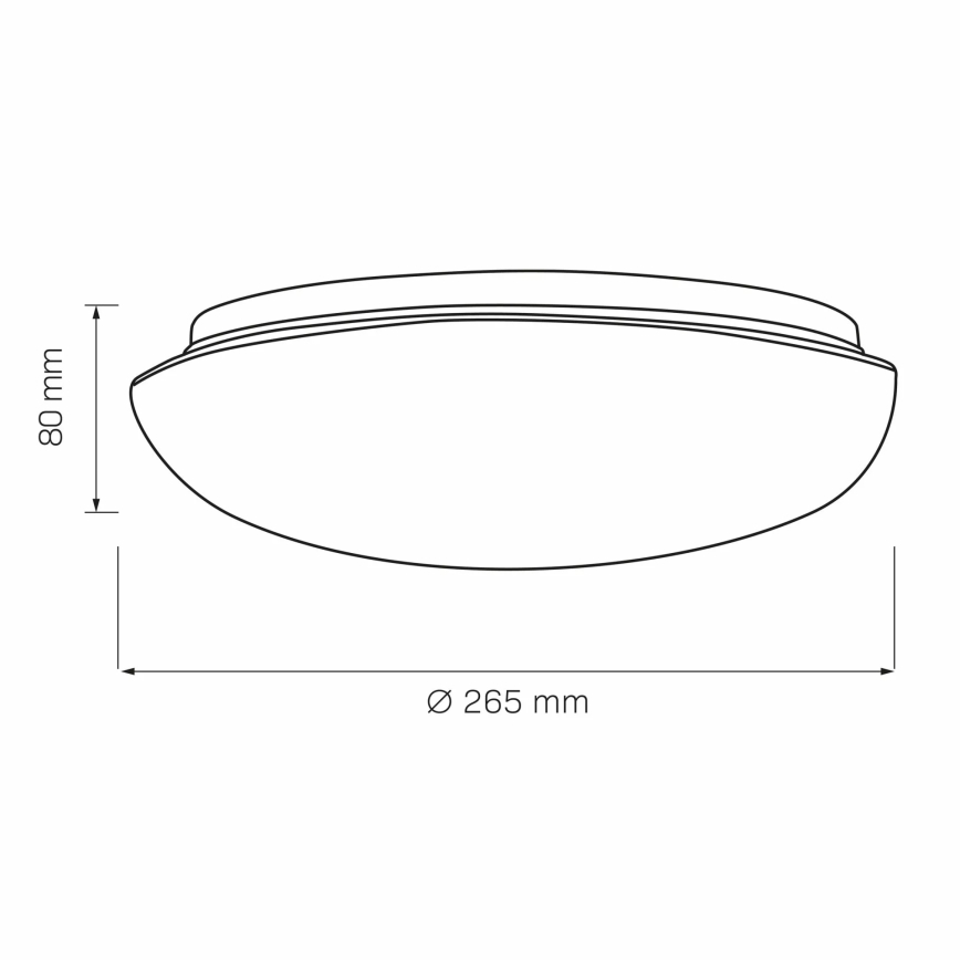 Stropna svjetiljka BONIFACY 1xE27/20W/230V pr. 26,5 cm bijela