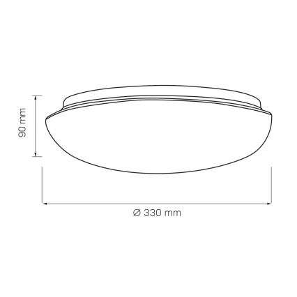 Stropna svjetiljka BONIFACY 2xE27/20W/230V pr. 33 cm bijela