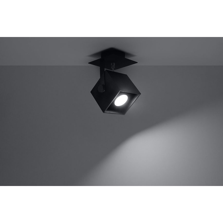 Stropna svjetiljka CEDRA 1 1xGU10/40W/230V crna