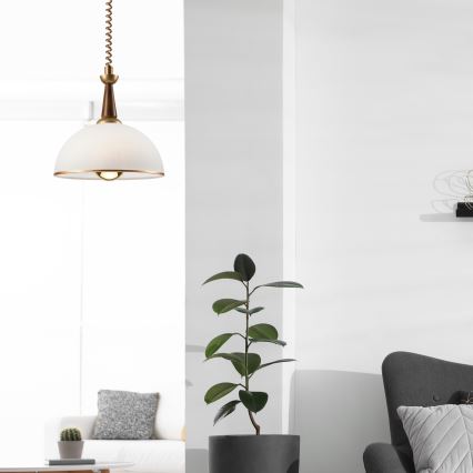 Uklonjivi luster CHIARA 1xE27/60W/230V smeđa/buk