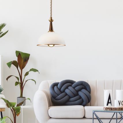 Uklonjivi luster CHIARA 1xE27/60W/230V smeđa/buk