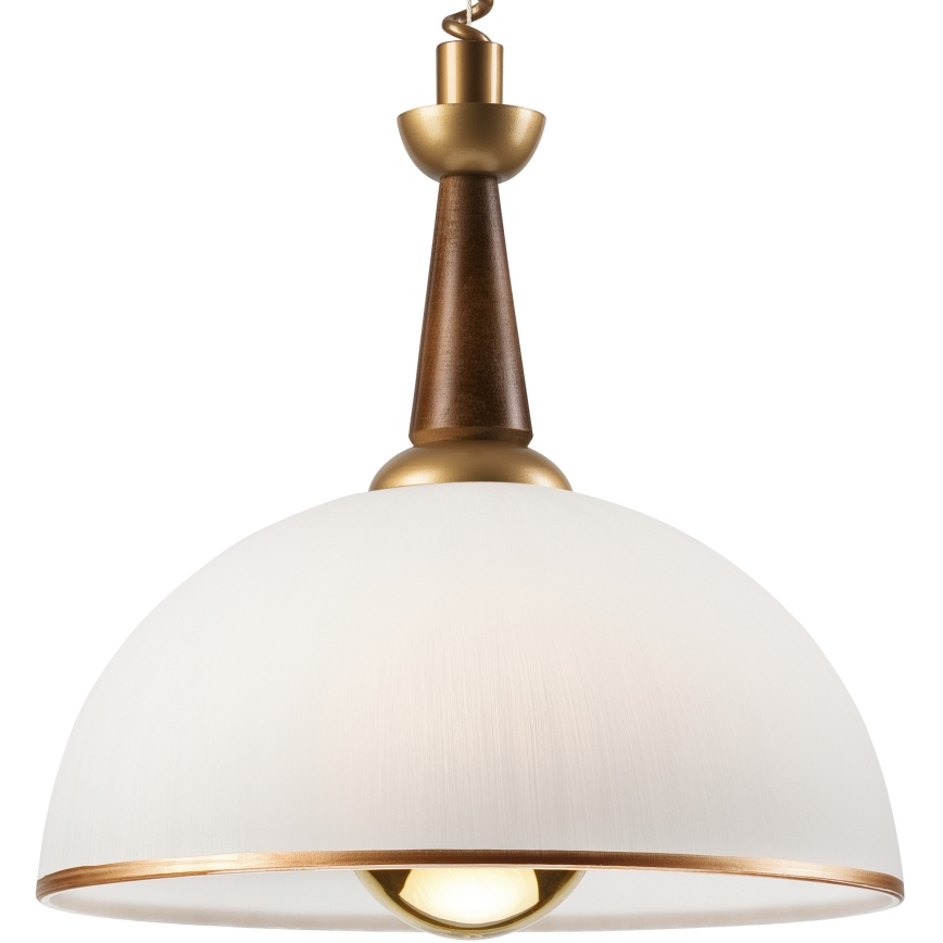 Uklonjivi luster CHIARA 1xE27/60W/230V smeđa/buk