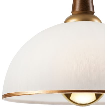 Uklonjivi luster CHIARA 1xE27/60W/230V smeđa/buk