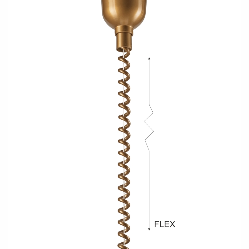 Uklonjivi luster CHIARA 1xE27/60W/230V smeđa/buk