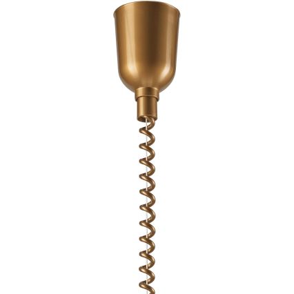 Spuštiva lampa CHIARA 1xE27/60W/230V tamno smeđa/buk