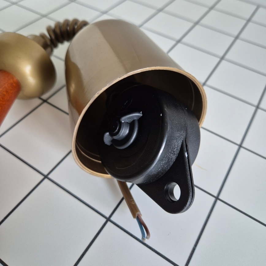 Spuštiva lampa CHIARA 1xE27/60W/230V tamno smeđa/buk