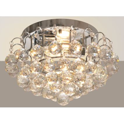 Stropna svjetiljka CLARISA 2xE14/60W/230V promjer 40 cm sjajni krom
