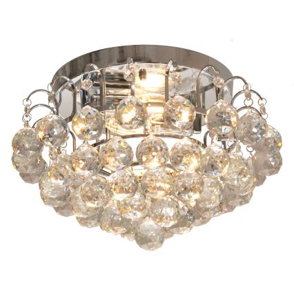 Stropna svjetiljka CLARISA 2xE14/60W/230V promjer 40 cm sjajni krom
