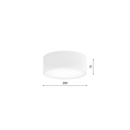 Stropna svjetiljka CLEO 1xE27/24W/230V pr. 20 cm bijela