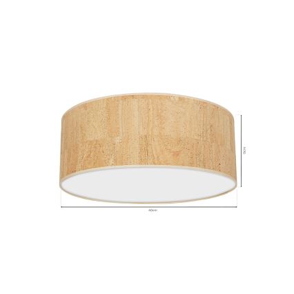 Stropna svjetiljka CORK 2xE27/60W/230V
