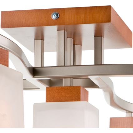 Stropna svjetiljka DANA 5xE14/40W/230V bukva