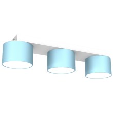Stropna svjetiljka DIXIE 3xGX53/11W/230V plava