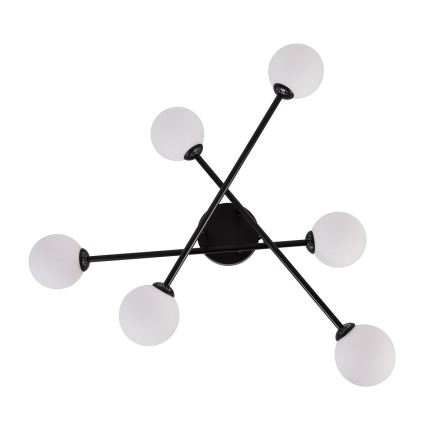 Stropna svjetiljka DORADO 6xG9/28W/230V crna