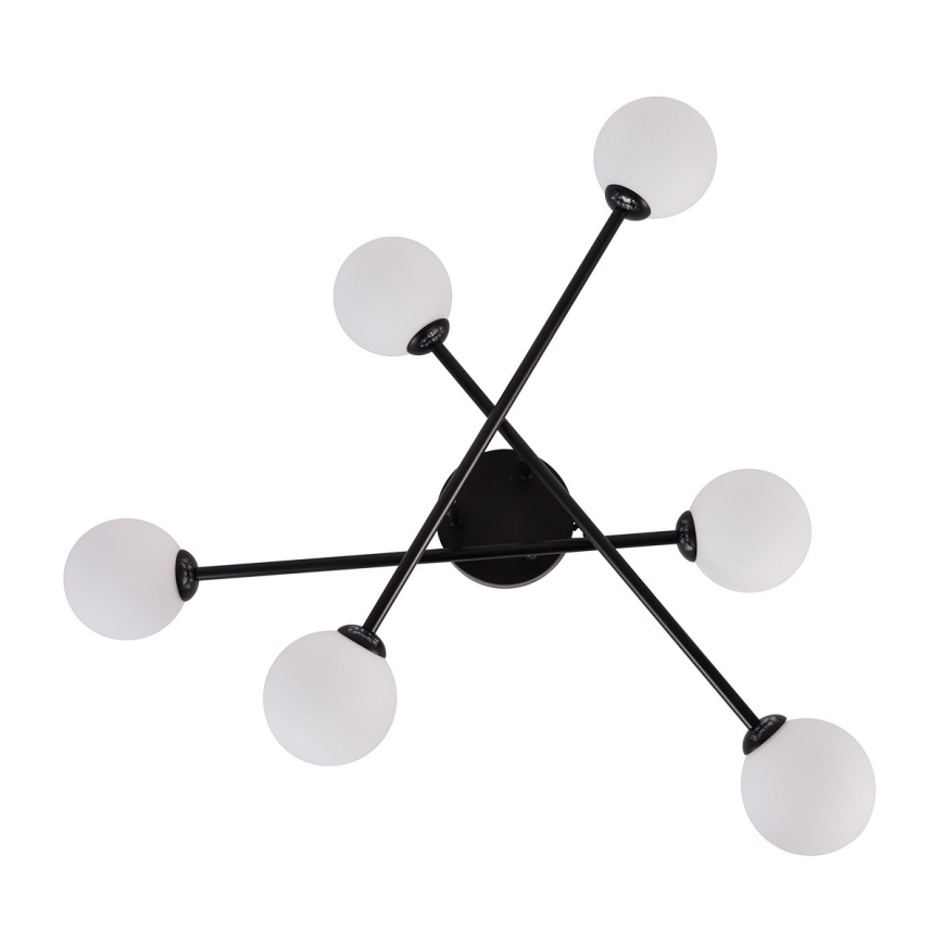 Stropna svjetiljka DORADO 6xG9/28W/230V crna
