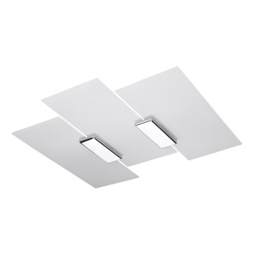 Stropna svjetiljka FABIANO 3xE27/60W/230V bijela/sjajni krom