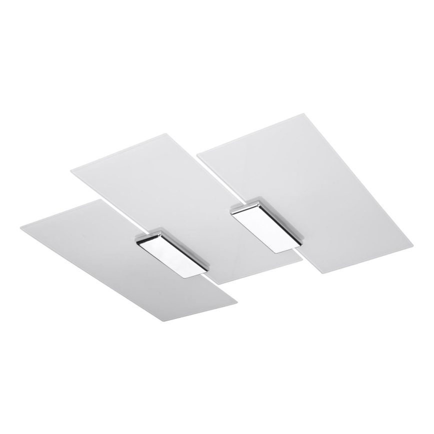 Stropna svjetiljka FABIANO 3xE27/60W/230V bijela/sjajni krom
