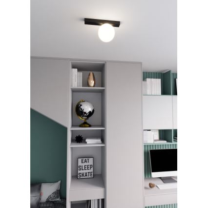 Stropna svjetiljka FIT 1xE14/10W/230V crna/bijela