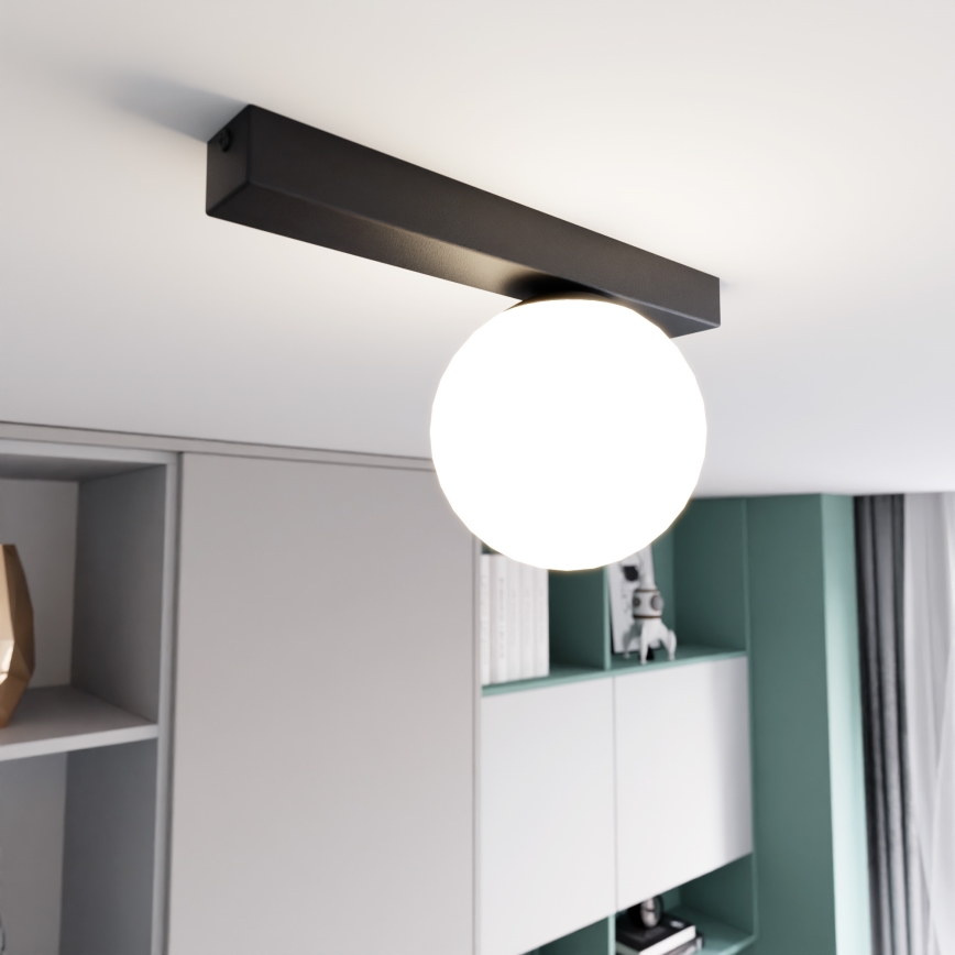 Stropna svjetiljka FIT 1xE14/10W/230V crna/bijela