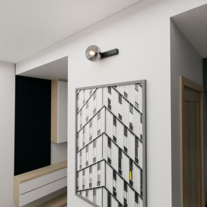 Stropna svjetiljka FIT 1xE14/10W/230V crna/siva