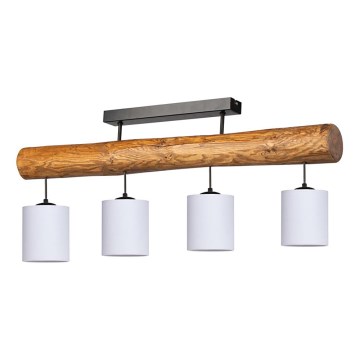 Stropna svjetiljka FORESTA 4xE27/25W/230V hrast