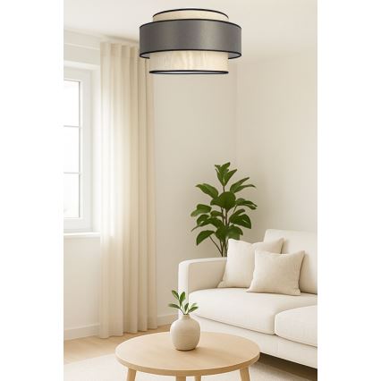 Stropna svjetiljka GRACE 1xE27/60W/230V krem/siva