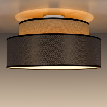Stropna svjetiljka GRACE 1xE27/60W/230V pr. 40 cm bež/smeđa