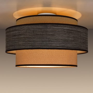 Stropna svjetiljka GRACE 1xE27/60W/230V pr. 40 cm bež/smeđa