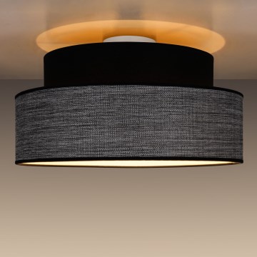 Stropna svjetiljka GRACE 1xE27/60W/230V pr. 40 cm crna/siva