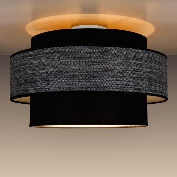 Stropna svjetiljka GRACE 1xE27/60W/230V pr. 40 cm crna/siva