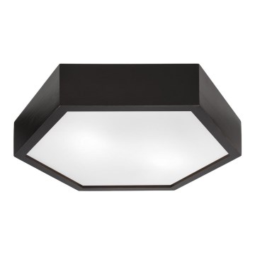 Stropna svjetiljka HEX 2xE27/60W/230V pr. 43 cm bor wenge