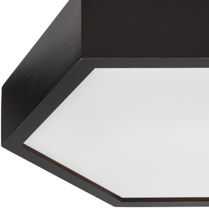 Stropna svjetiljka HEX 2xE27/60W/230V pr. 43 cm bor wenge