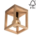 Stropna svjetiljka KAGO 1xE27/60W/230V mat hrast – FSC certificirano