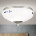 Stropna svjetiljka LANDHAUS 1xE27/60W/230V pr. 21 cm mat krom/bijela