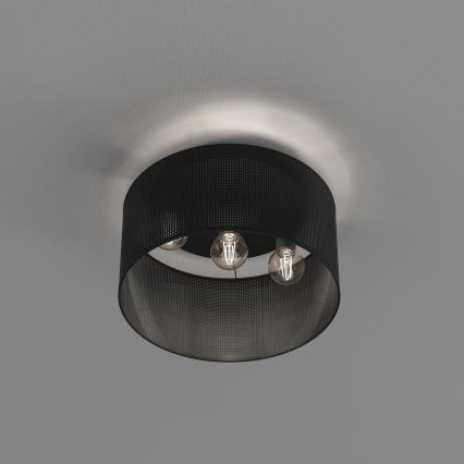 Stropna svjetiljka LOFT SHADE 3xE27/60W/230V crna
