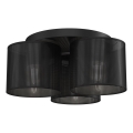 Stropna svjetiljka LOFT SHADE 3xE27/60W/230V crna