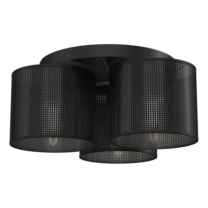 Stropna svjetiljka LOFT SHADE 3xE27/60W/230V crna