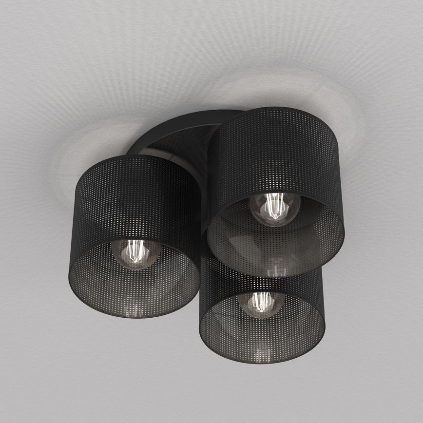 Stropna svjetiljka LOFT SHADE 3xE27/60W/230V crna