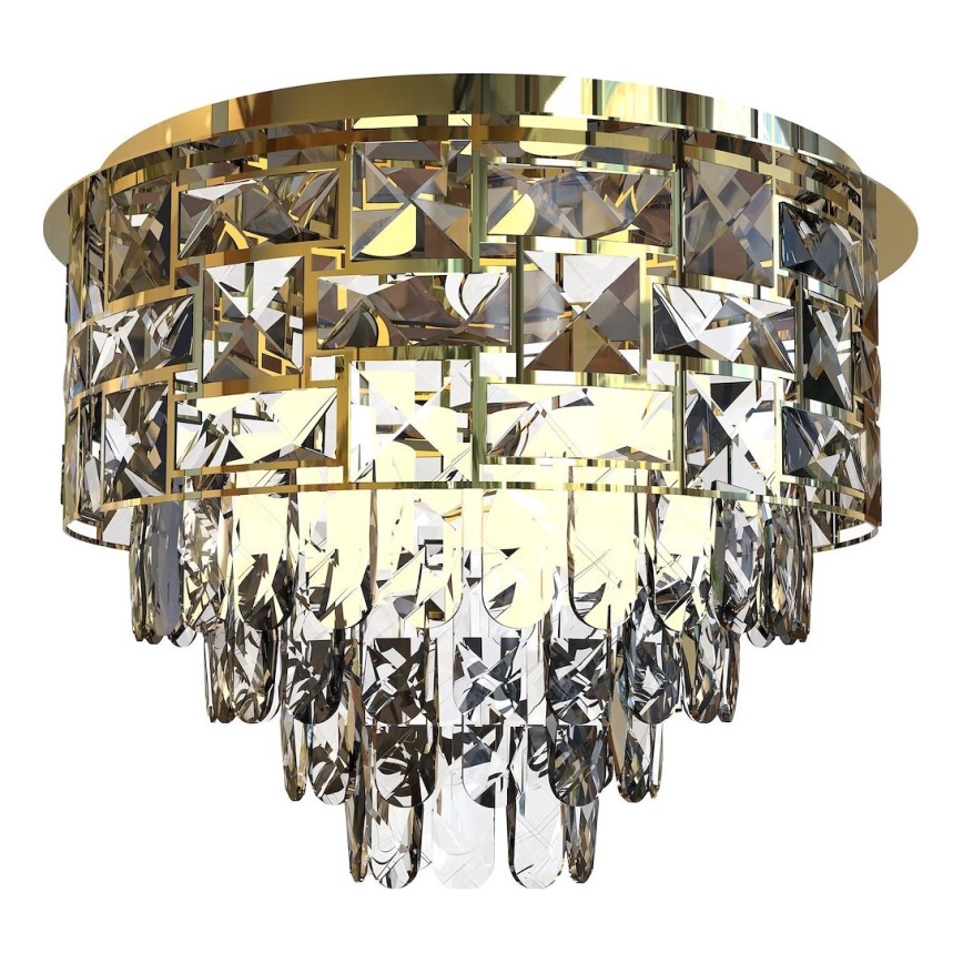 Stropna svjetiljka LUXURIA 9xE14/40W/230V pr. 48 cm zlatna