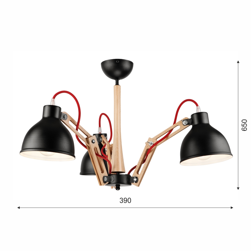 Stropna lampa MARCELLO 3xE27/60W/230V