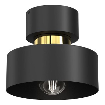 Stropna svjetiljka MARTI 1xE27/15W/230V crna/zlatna