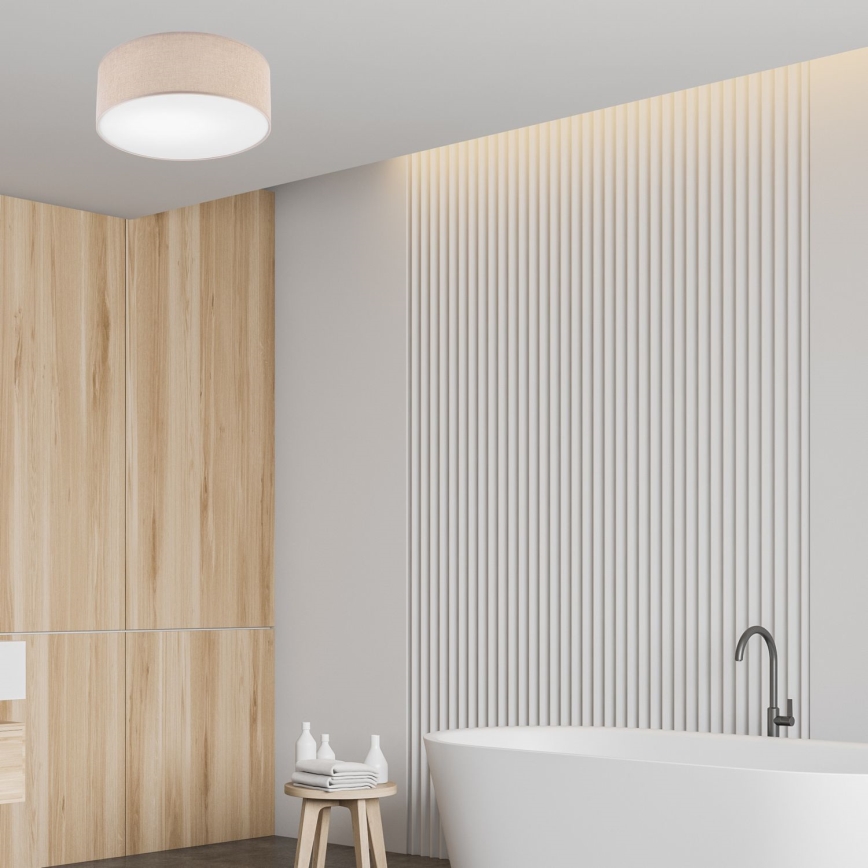 Stropna svjetiljka MONTE 1xE27/60W/230V Ø 35 cm smeđa