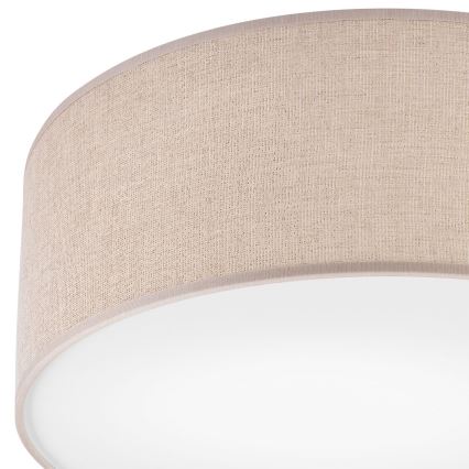 Stropna svjetiljka MONTE 1xE27/60W/230V Ø 35 cm smeđa