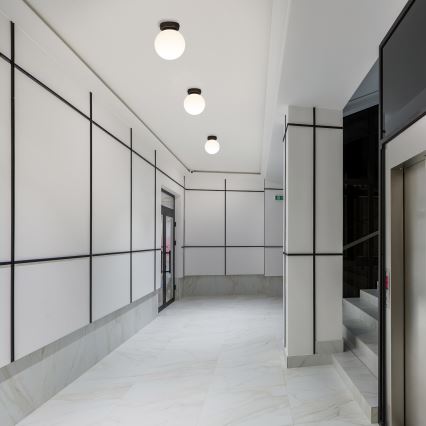 Stropna svjetiljka MOONLIGHT 1xE27/15W/230V Ø 16 cm crna